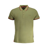 Cavalli Class Green Cotton Polo Shirt -   -  Cavalli Class.